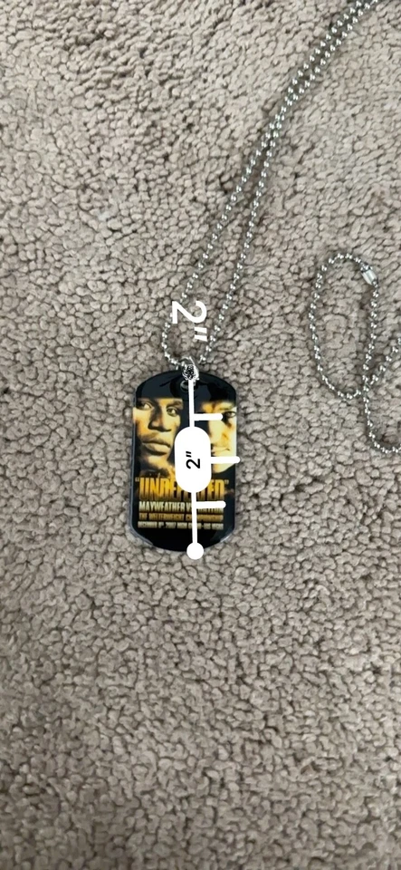 Undefeated Mayweather VS Hatton Boxing MGM Grand Vegas December 8, 2007 necklace Foto 4 de 4