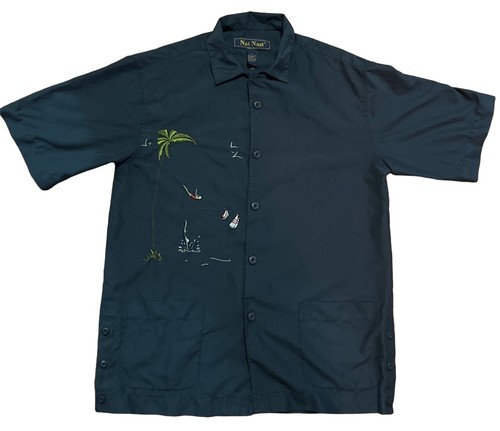 Nat Nast shirt Size L 100 percent 