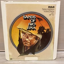 Sands of Iwo Jima -- CED Videodisc Selectavision Untested 1949 Movie