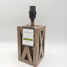 mainstays washed wood table lamp