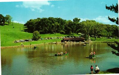 Vintage Postcard- Schenk Lake, Oglebay Park, Wheeling, W. VA.