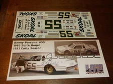 Benny Parsons #55 1983 SKOAL Buick Regal 1/24th scale decals LoboGraphix
