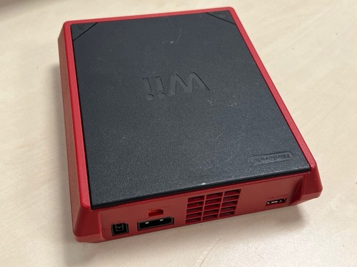 Nintendo Wii Mini Video Game Console Black Red Motion Control - Picture 3 of 8