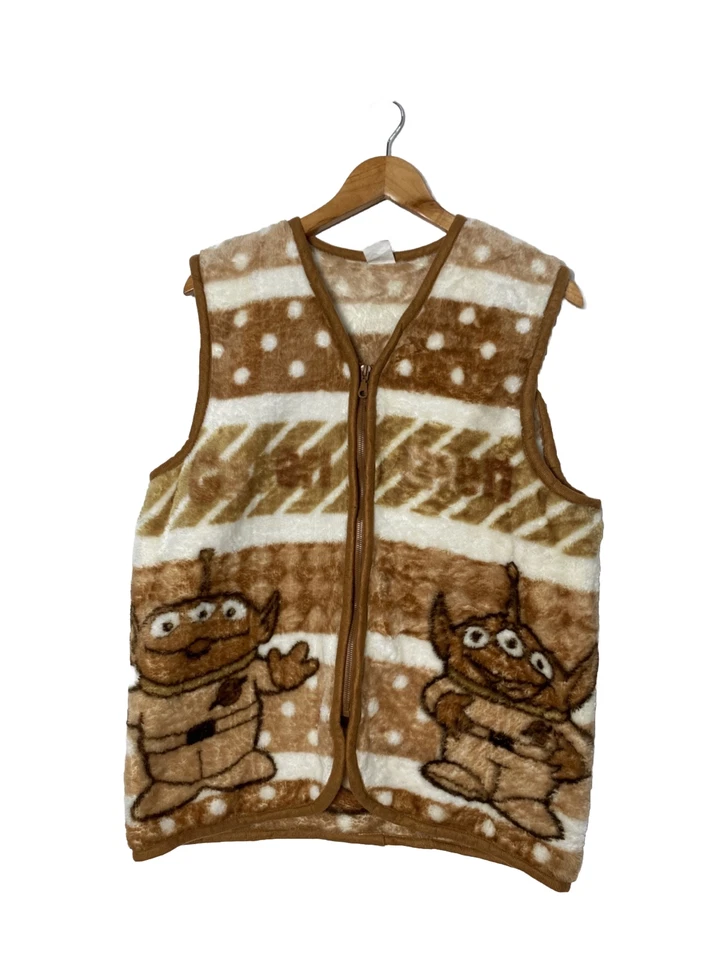 Colete fofo vintage Toy Story Buzz Lightyear estilo lã super raro da Disney - Imagem 2 de 4