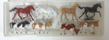 Vintage Walter Merten 1001 HO Scale 4 Horses  4 Cows Germany