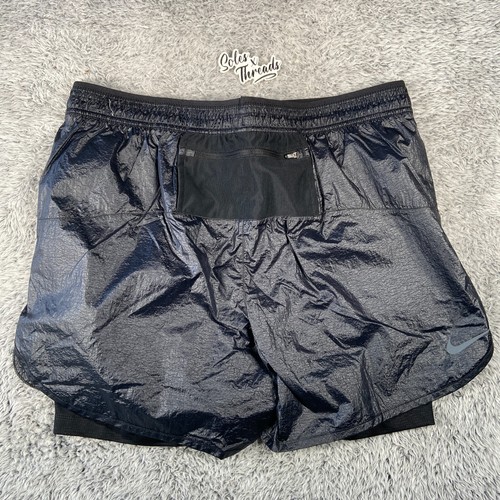 Nike Run Division Repel 7" 2 In 1 Running Shorts Size S-XL Black FB8544-010 - Picture 3 of 7