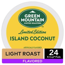 Green Mountain Coffee Roasters Island Coconut Light Roast KCup Coffee Pods 24 Ct