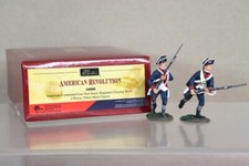 BRITAINS 18000 AMERICAN REVOLUTION CONTINENTAL NEW JERSEY REGIMENT CHARGING od