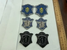 Massachusetts State Police  collectors patch set 6 pieces three different styles
