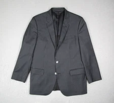 Hugo Boss Jacket Mens 42 Regular Gray Wool 2 Button Blazer Work Made in Croatia