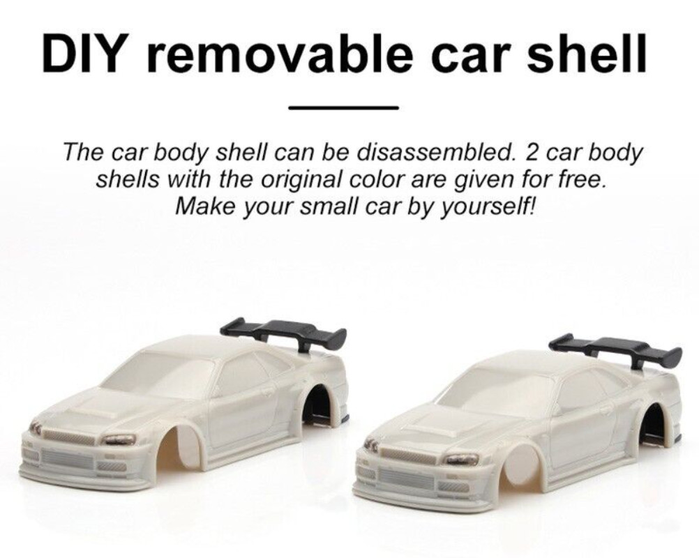 TURBO RACING C64 1/76 Full Scale Mini Remote Control Drift RC Car With Gyro BLUE