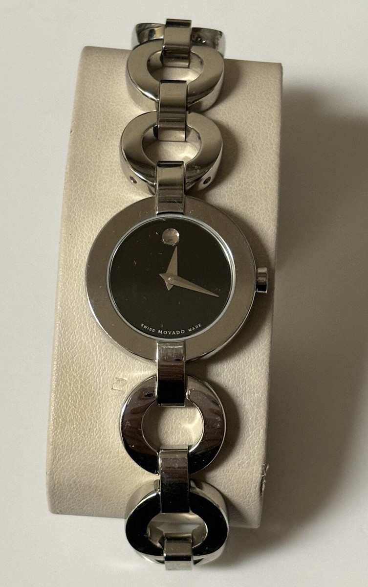 Movado 10 3 14 1044 Bela Moda Stainless Steel Black Dial  display picture 3