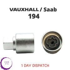 194 / Q WHEEL NUT LOCKING SECURITY BOLT MASTER KEY SOCKET, LWNK FOR VAUXHALL