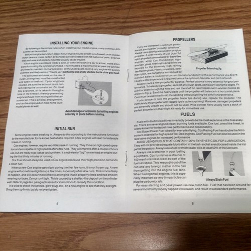 Cox Engine Performance Guide manual Excellent Condition - Picture 4 of 9