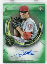 Ty Buttrey 2019 Topps Triple Threads Auto Rookie Green #RAU-TB #d 10/50 Angel