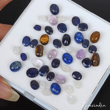 135.00 Ct/46 Pcs Natural Multi-Color Mix Cut Multi-Gems 8-13mm Jewelry Gems Lot