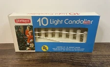 Vintage Joybrite Christmas 10 Candle Drip Candolier Works Boxed Candelabra
