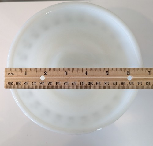 Vintage Hazel Atlas Glass Mixing Bowl Black Wheat Design 6 1/2" with Pour Spout - Picture 4 of 7