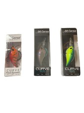 (Lot Of 3) New 6th Sense Curve 55 and Curve Finesse Squarebill Crankbaits