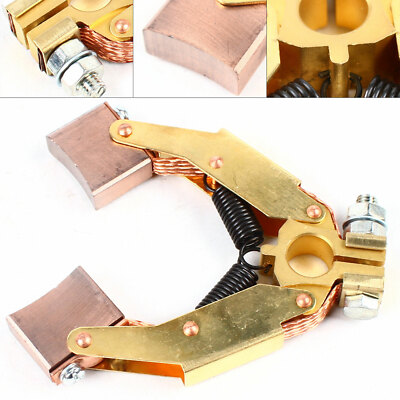 Copper Motor Carbon Brush Herringbone Holder V-shape For Slip Ring Fit DC motor