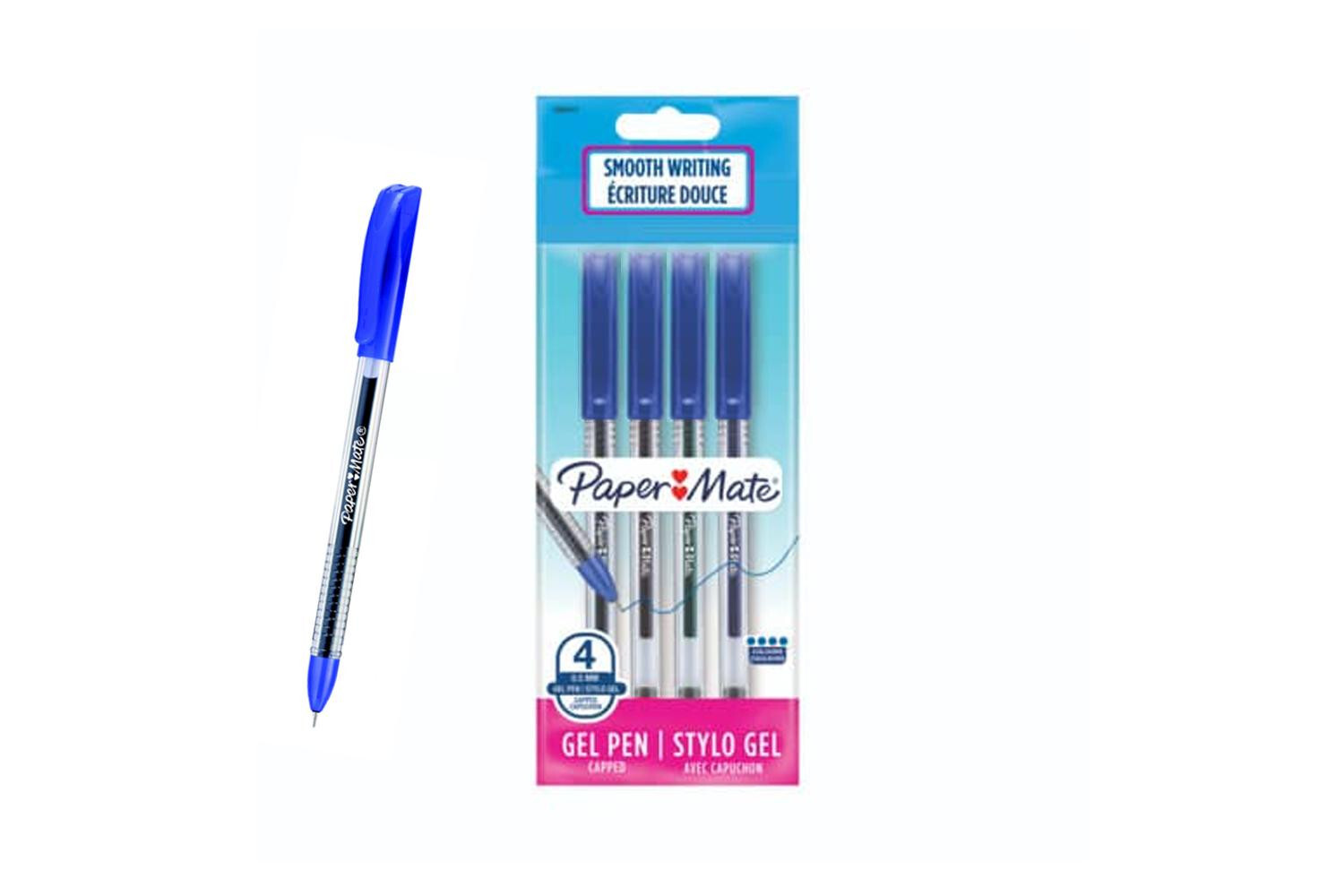 Penna gel jiffy paper mate blu 0.5 bls. 4pz