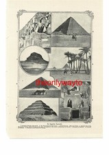 Egyptian Pyramids, 7 Views, Book Illustration (Print), c1907