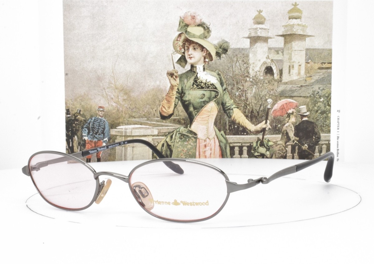 小物 vivienne west wood glasses VIVIENNE WESTWOOD Eyeglasses Titanium Vintage Grey Silver 48-18