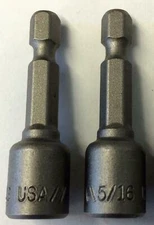 Bosch VA 120241 1609512616 5/16" x 1 7/8" Magnetic Nutsetter USA 2pcs