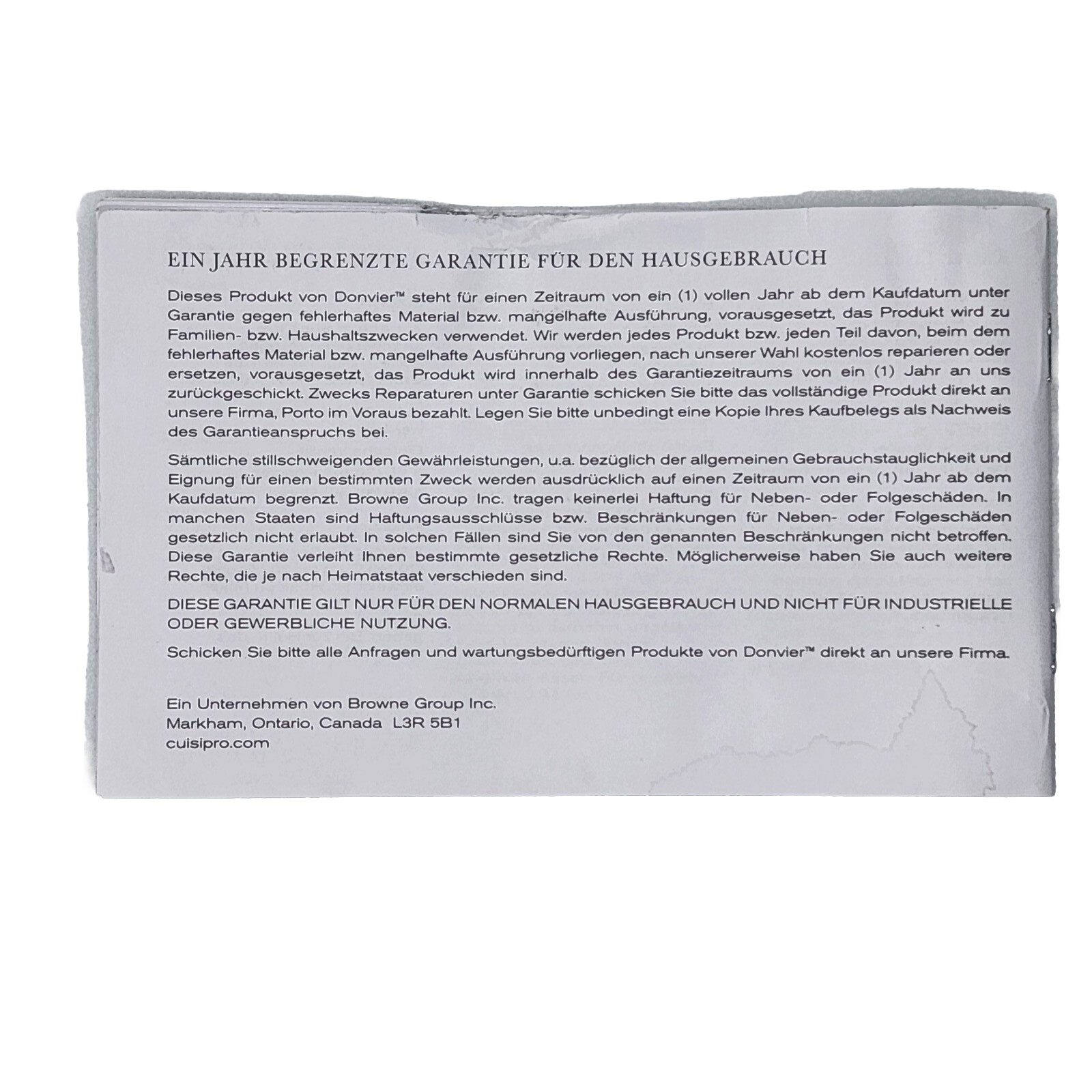 Cuisipro Donvier Manual Ice Cream Maker White Open Box Hand Crank eBay