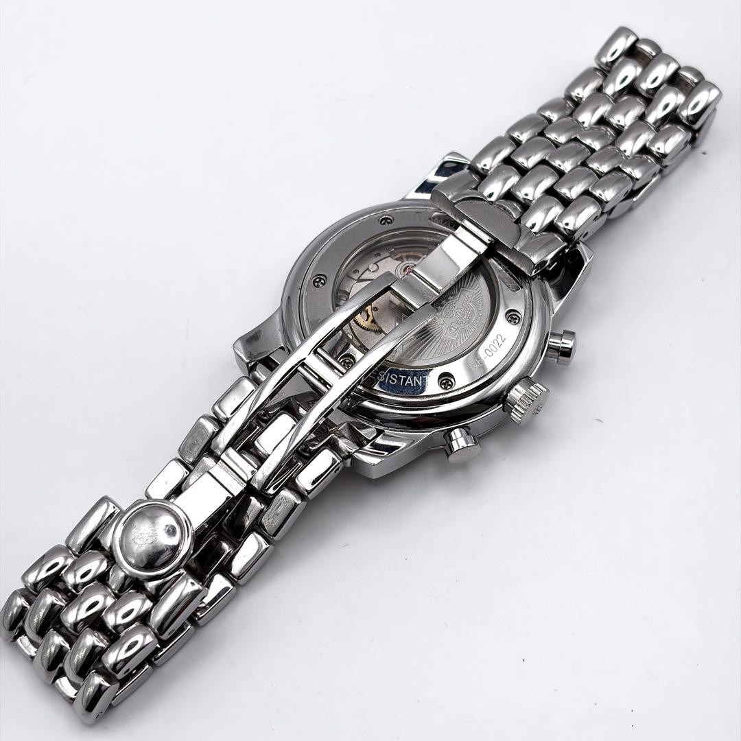 Beverl Reverse Skeleton Chronograph Black Dial Si… - image 8