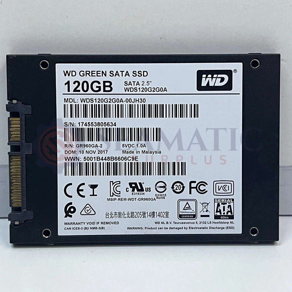 Western Digital 120 GB Storage Capacity Solid State Drives for