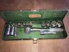 Vintage S-k Wayne 18 Pcs. 14 38 Drive Sockets Wratchet Extension Case Vintage S-k Wayne 18 Pcs. 14 38 Drive Sockets Wratchet Extension Case