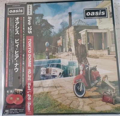 SIJP 1061-2 Japan doppelt rot Vinyl Live 25 Obi Oasis Be Here Now Gatefold-Hülle