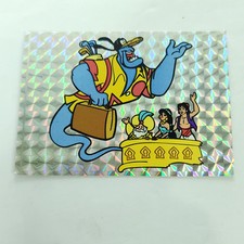Disney Aladdin Genie Jasmine Sultan Vending Machine Sticker Prism 1990's Vintage