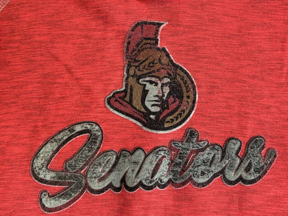 Ottawa Senators Hoodie Womens Medium Red Sweatshirt Pullover Long Sleeve NHL - Image 2 of 4