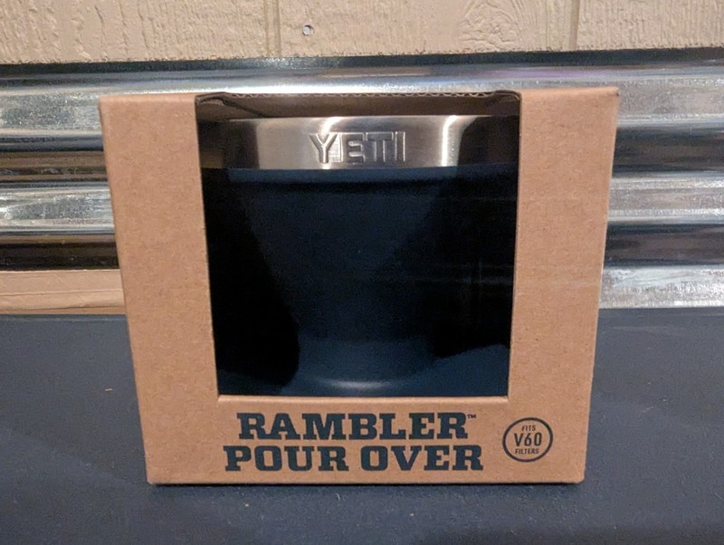 Yeti Rambler Pour Over Top, Navy Free Filters Included