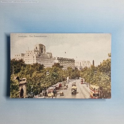 London Postkarte 1961 England ungewöhnlich 2 Bilder Neuheit Böschung