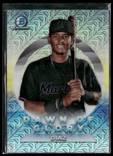 2020 Bowman Chrome - Dawn of Glory Lewin Diaz #DG-11 Mojo Refractor (RC)