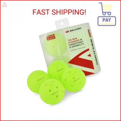 Selkirk Sport Pro S1 Ball | Crack-Resistant | 38 Hole Outdoor Pickleball Balls |