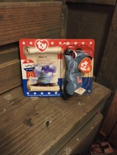 TY Beanie Baby, Lefty the Donkey- New in box. Mcdonalds American Trio 1996