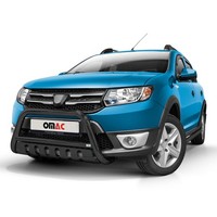 FrontbüGel FrontschutzbüGel FüR Dacia Sandero Stepway 2012-16 ABE Stahl Schwarz