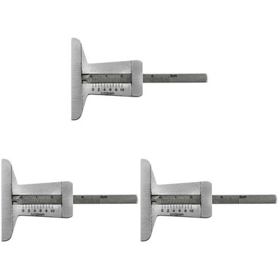 3 PCS Reifen Profilmesser Reifenprofil-messschieber Reifenmessertiefe