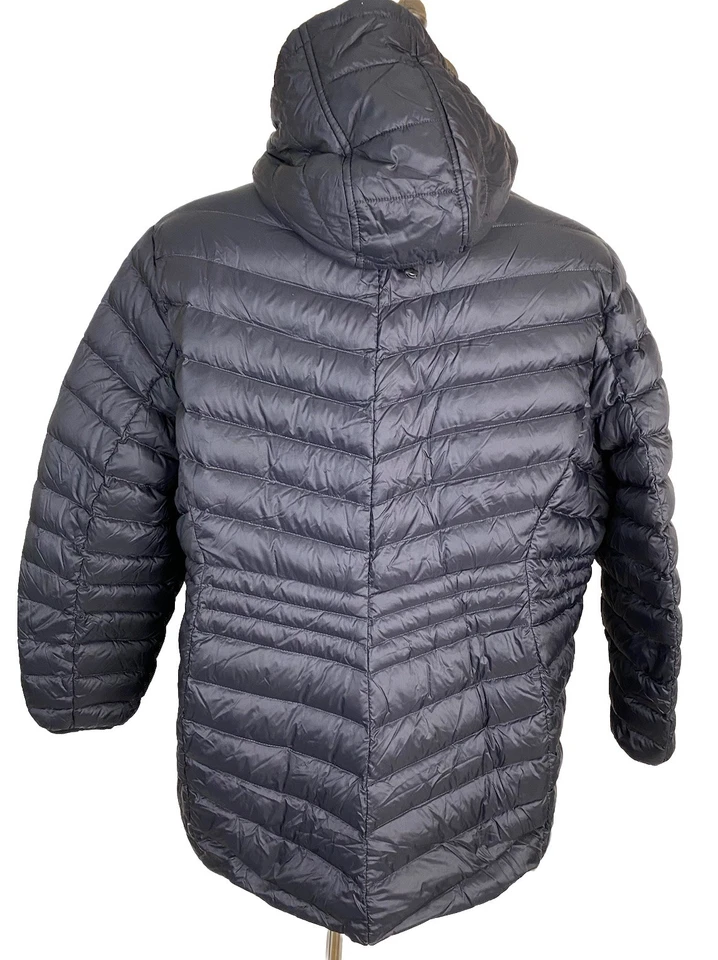Lands End Down Puffer Jacket Womens 2X (20-22 W) Black Wanderweight Packable - Image 4 of 4