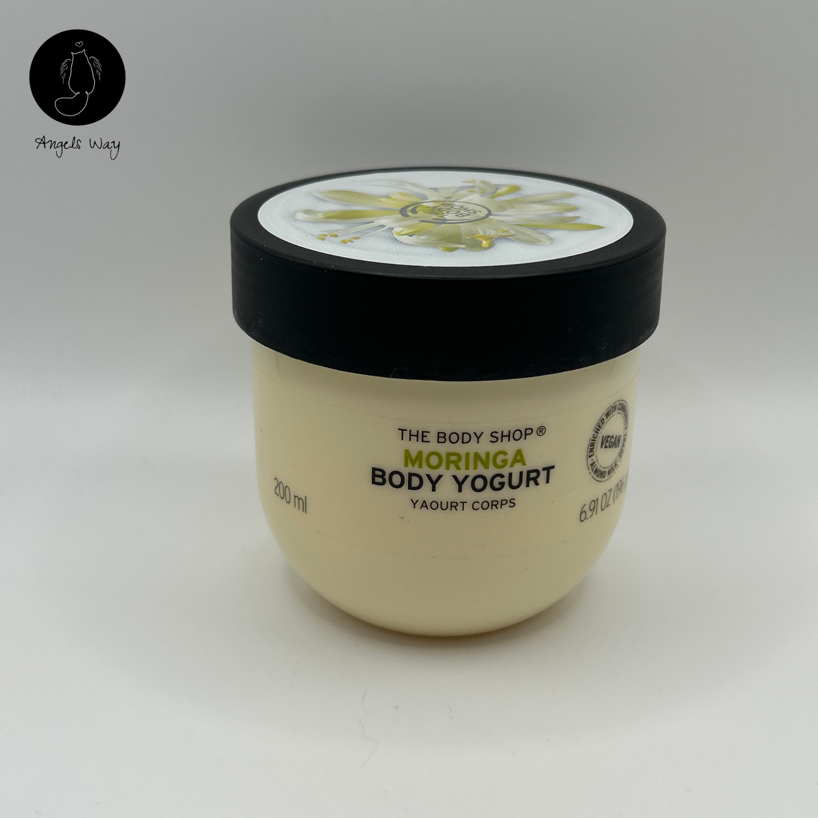 The Body Shop Moringa Body Yogurt 200ml Lightweight Vegan Body Moisturiser