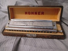 Vintage Hohner Chromonika III Chromatic Harmonica with Original Case  Germany