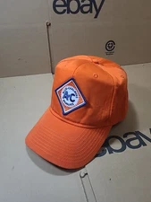 Vintage Allis Chalmers AC Milwaukee Hat Cap Snapback Trucker Orange 