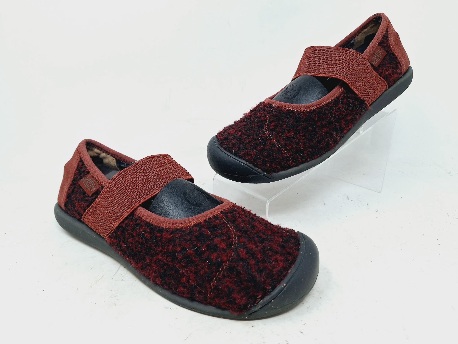 Scarpe slip on Keen donna Siena lana Mary Jane rosse taglia 7