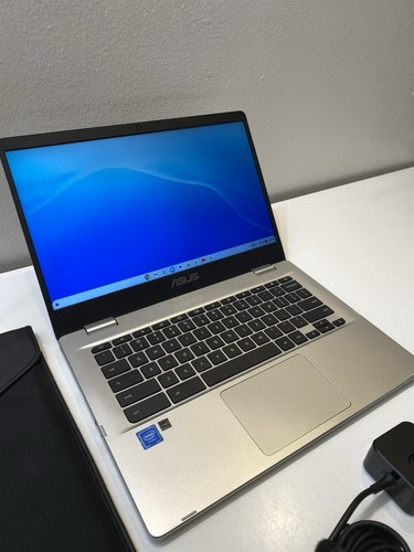 ASUS Chromebook 14 in (Intel Celeron, 1.10GHz, 4GB) Notebook/Laptop-Silver - 第 8/17 張圖片