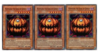 Yugioh- 3X Pumpking the King of Ghosts - Common - Unlimited - MRD-079 - LP