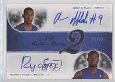 2007-08 SP Rookie Threads 24/50 Arron Afflalo Rodney Stuckey #MD-AS Auto s7f